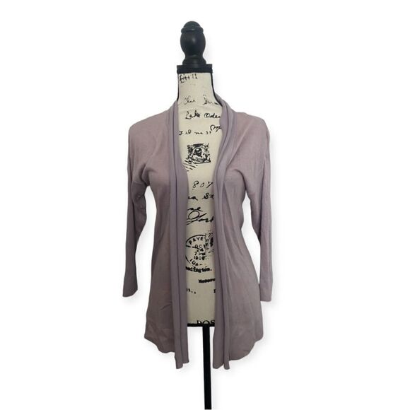 August Silk SZ M light purple open lightweight cardigan - Picture 1 of 8